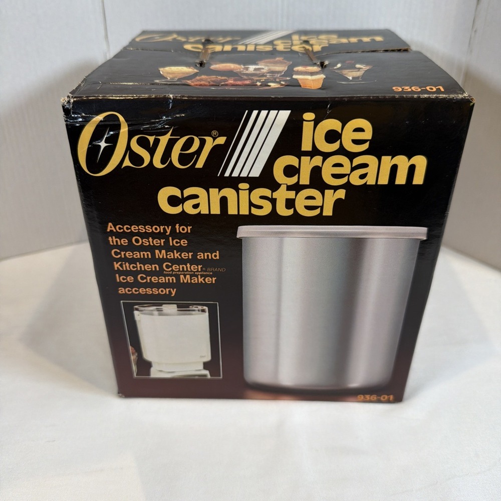 Vintage NOS Vintage Oster 936-01 Ice Cream Canister New Sealed Made in USA